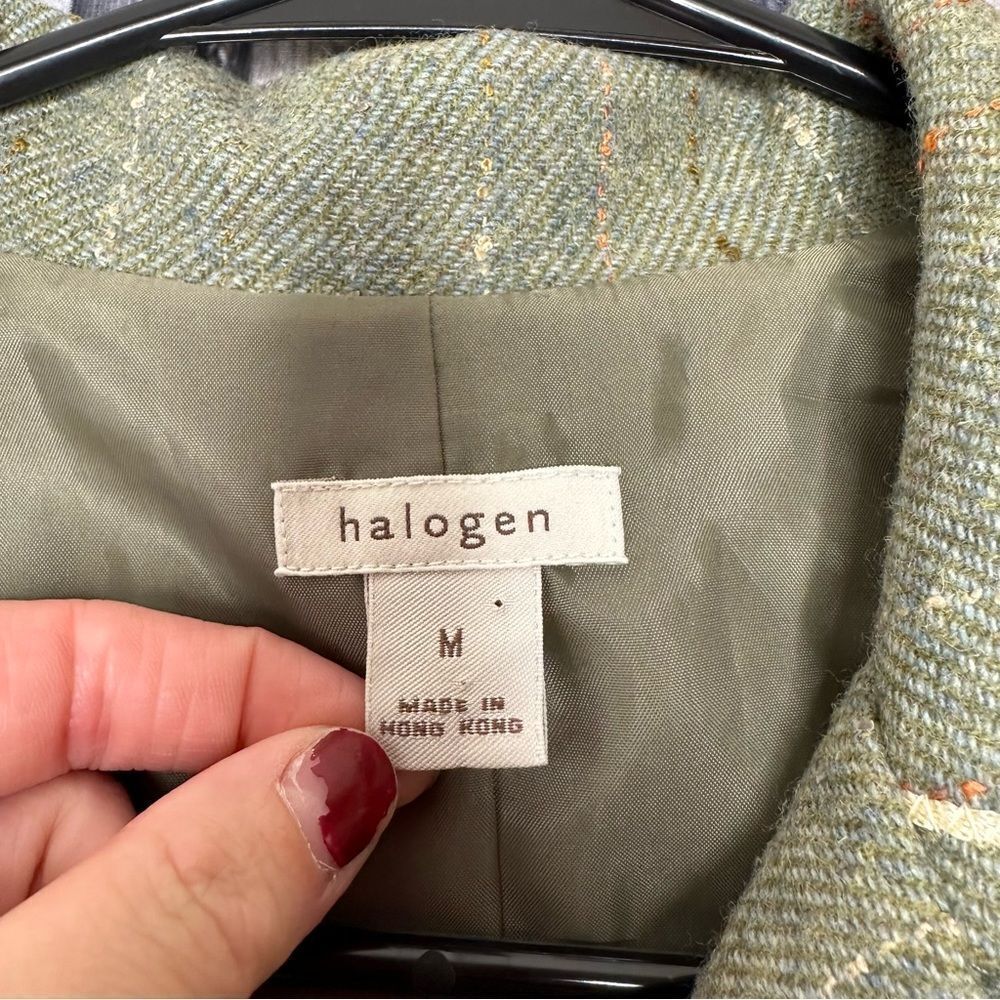 |EUC| HALOGEN Wool Blend Button Up Blazer - Picture 6 of 6